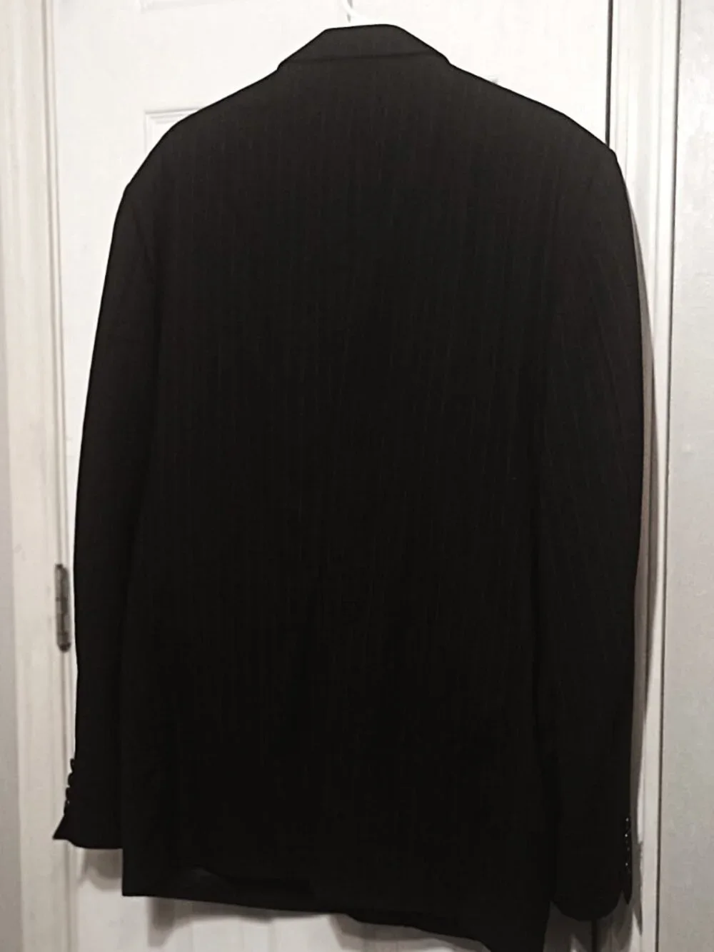 Stafford Men Charcoal Pinstripe 2 Piece Suit  44L
